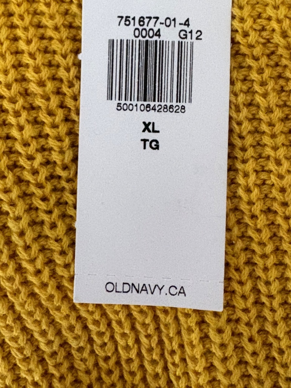 Old Navy Yellow Ribbed V-Neck Sweater (NWT) - Picture 15 of 16